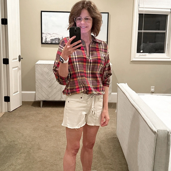 The GREAT. The Journey Pullover in Bluegrass Plaid 1|S - Picture 5 of 12